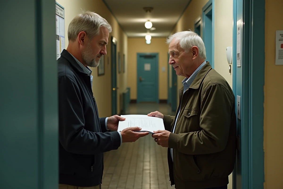 Locataire recevant une lettre de son bailleur dans l